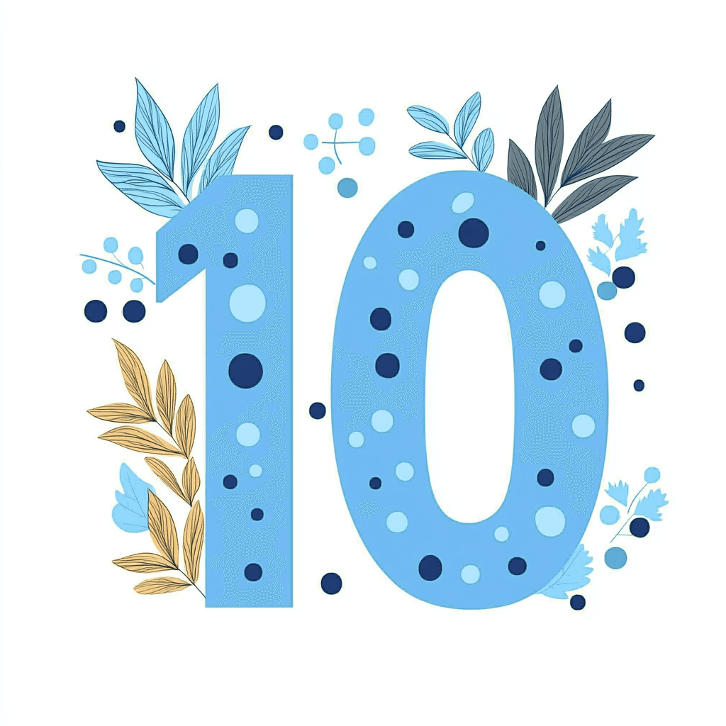 Number Label original repeating artwork