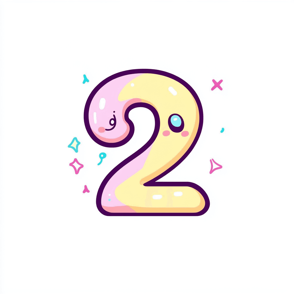 Cute Number Parade original repeating artwork