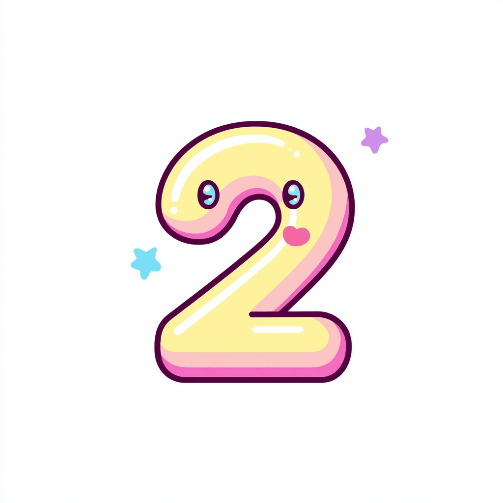 Cute Number Tint original repeating artwork