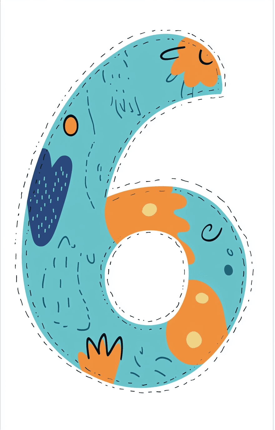 Number 086 original repeating artwork