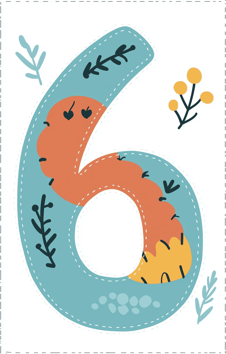 Number 012 original repeating artwork