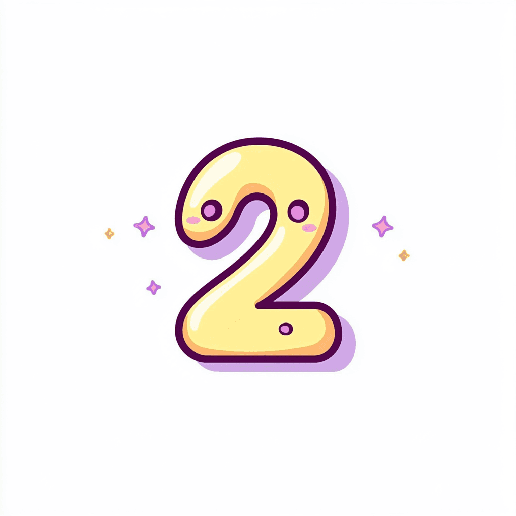Cute Number 014 original repeating artwork
