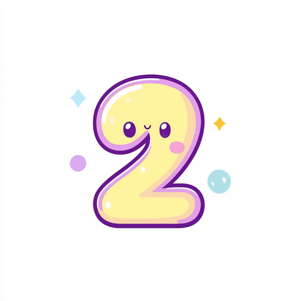 Cute Number Sunrise original repeating artwork