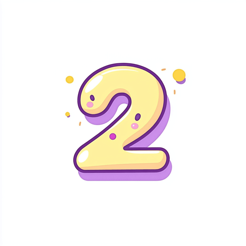 Cute Number Slide original repeating artwork