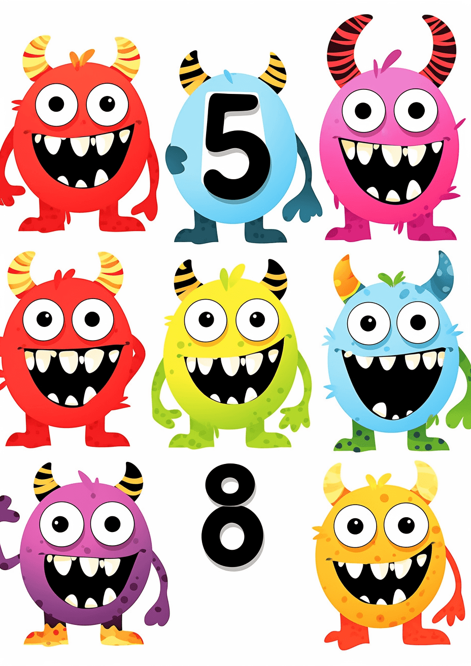 Monster Glide original repeating artwork