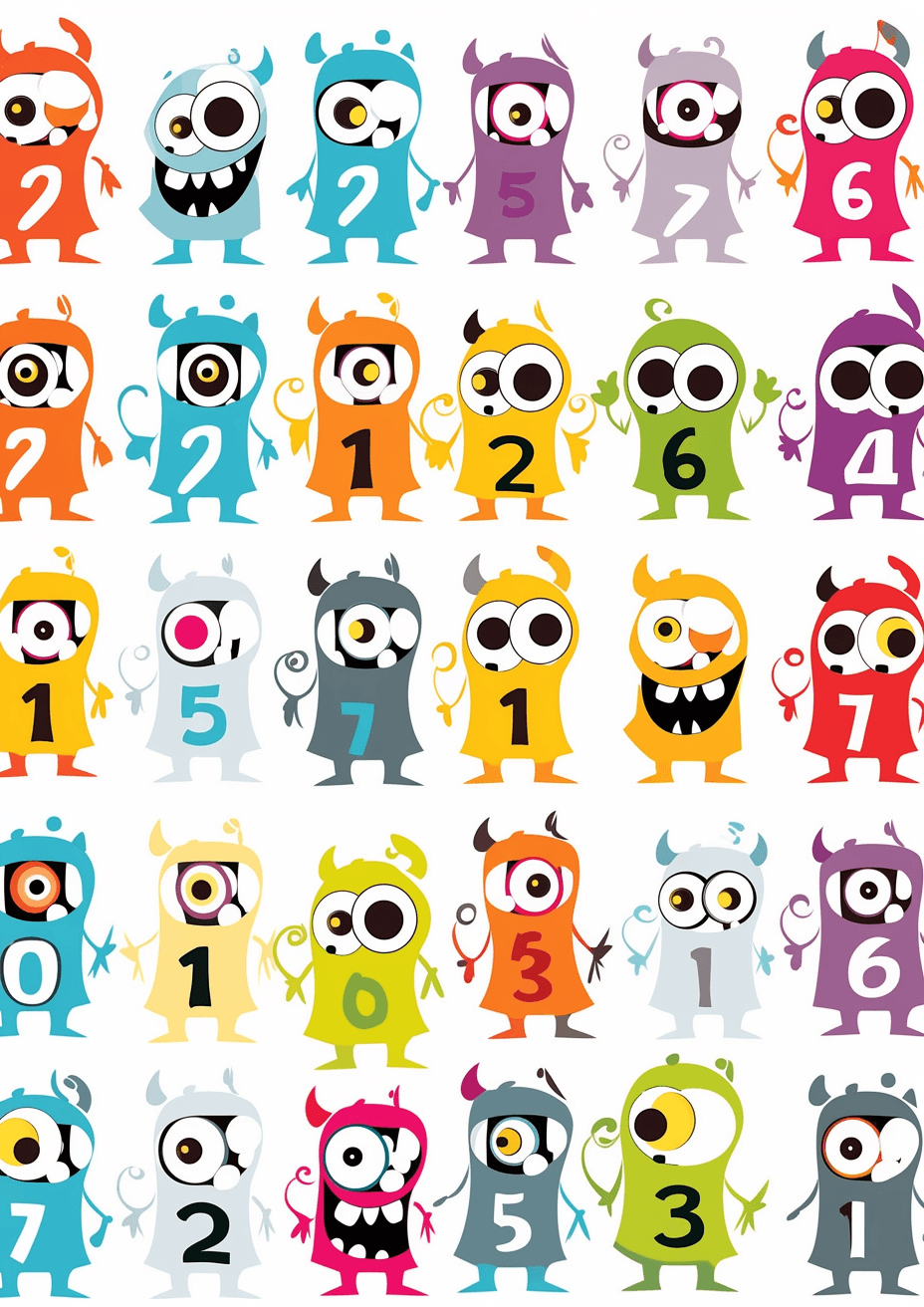 Monster Dusk original repeating artwork