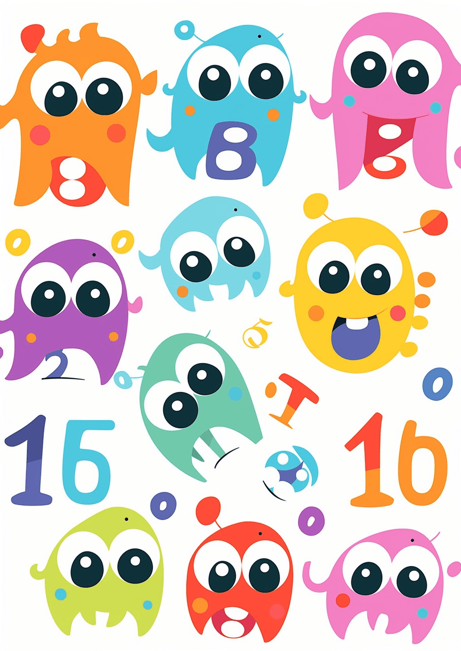Monster Track original repeating artwork