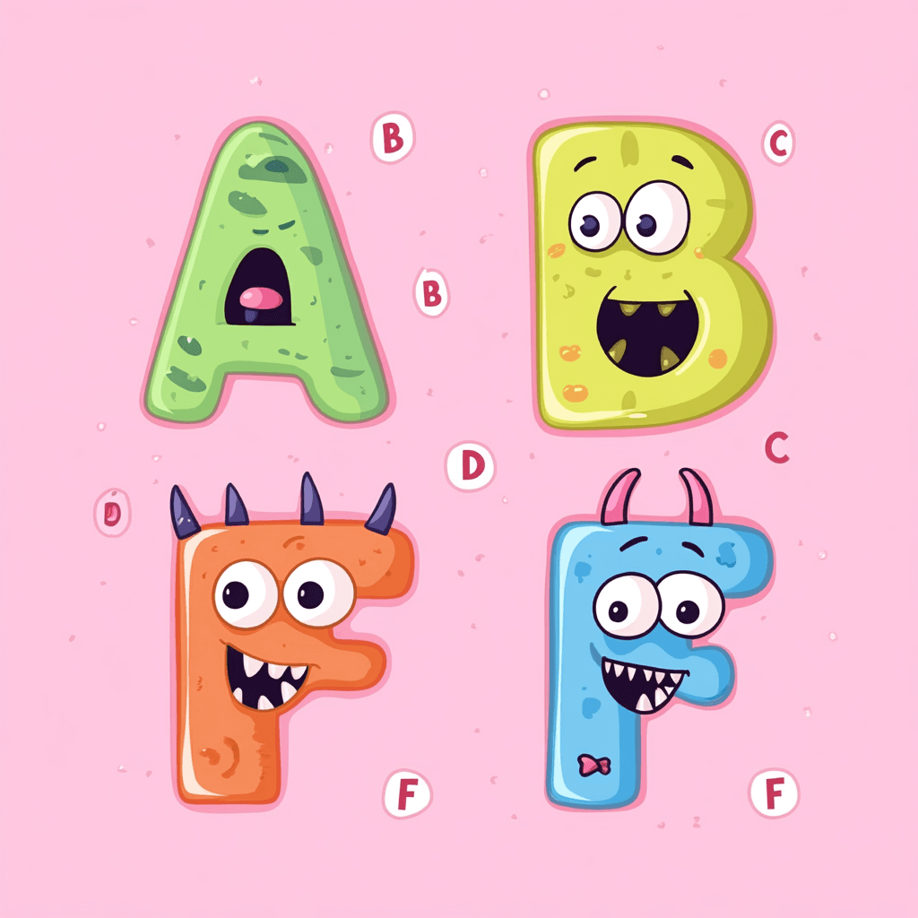 Monster Amber original repeating artwork
