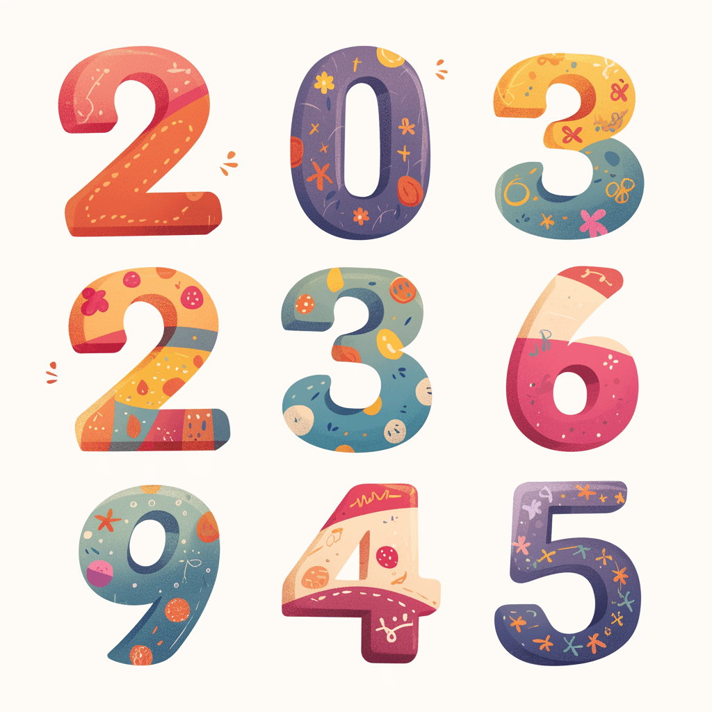 Number 082 original repeating artwork