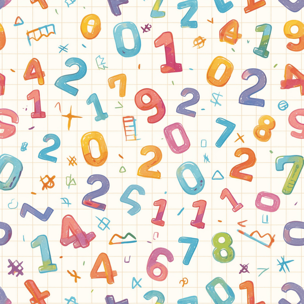 Number 044 original repeating artwork
