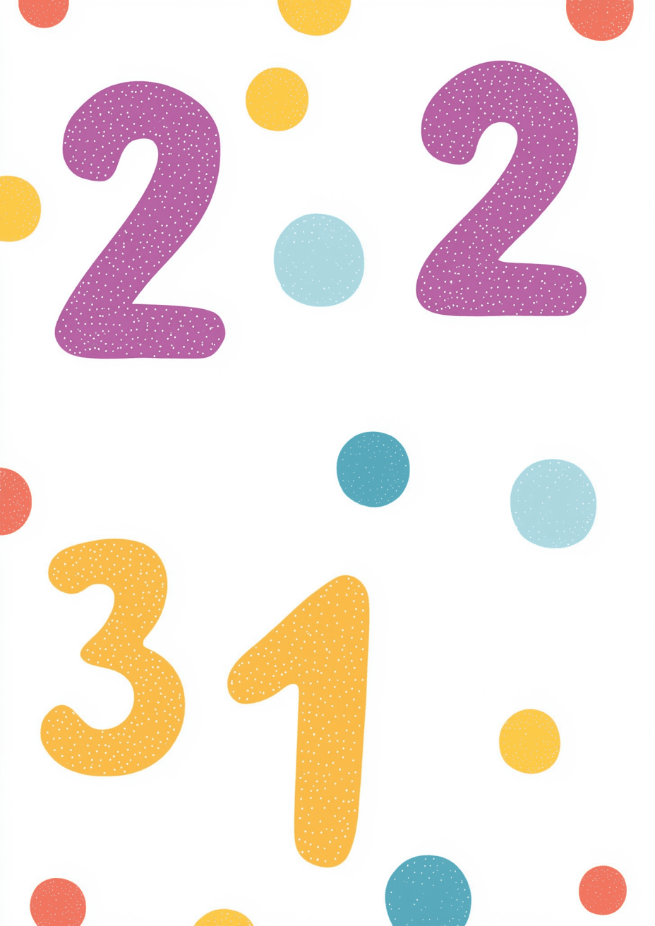 Number Bold original repeating artwork