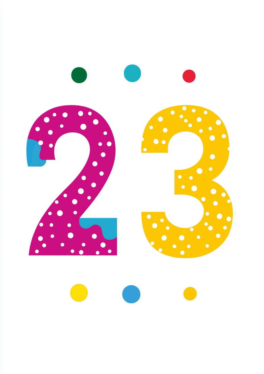 Number 004 original repeating artwork
