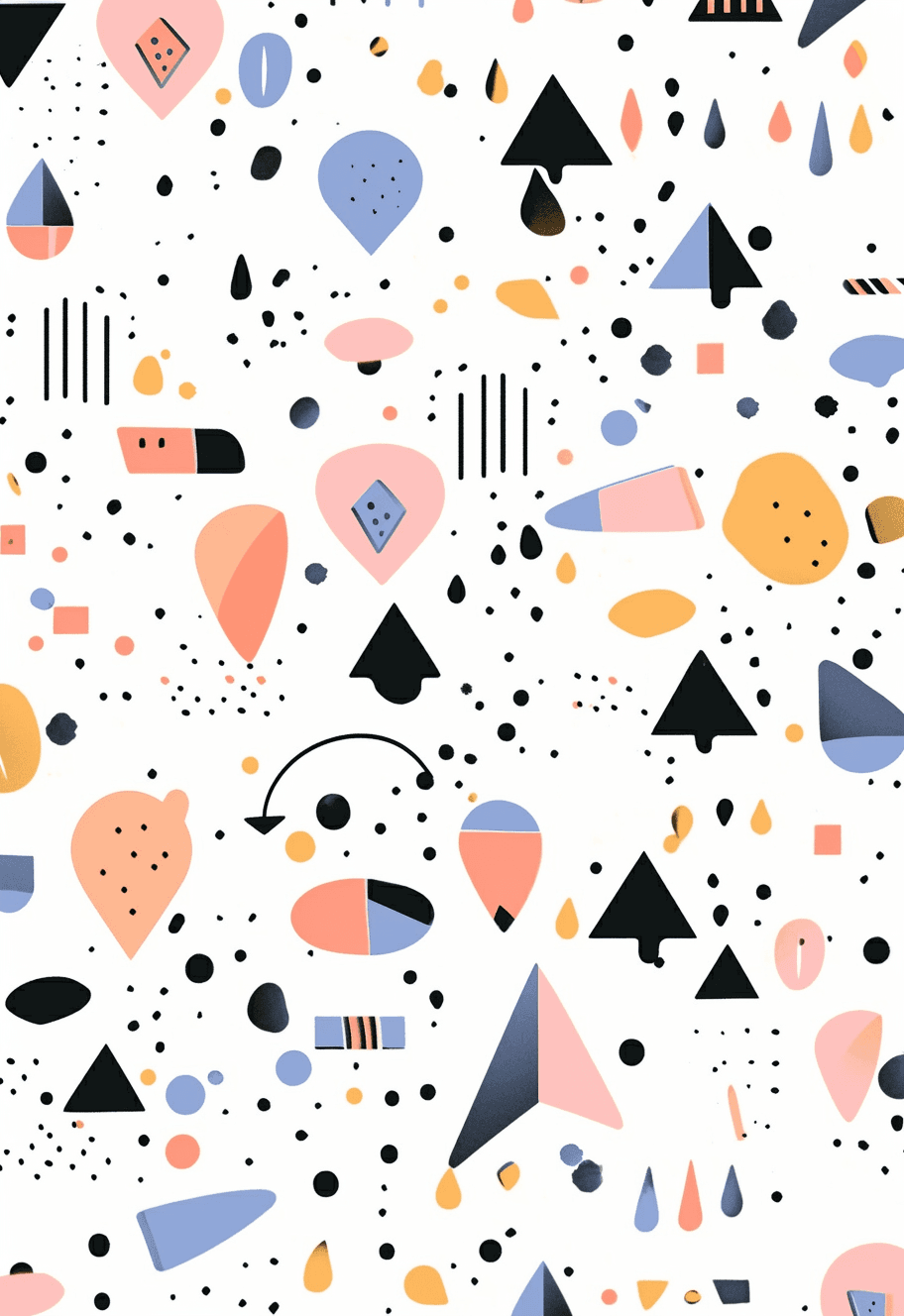 Color Blocks Buzz original repeating artwork