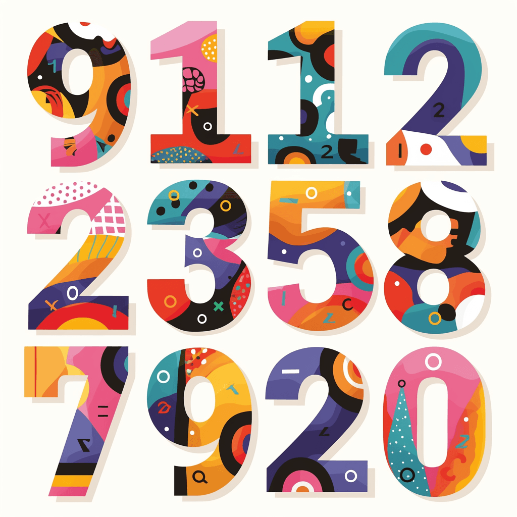 Number Archive original repeating artwork