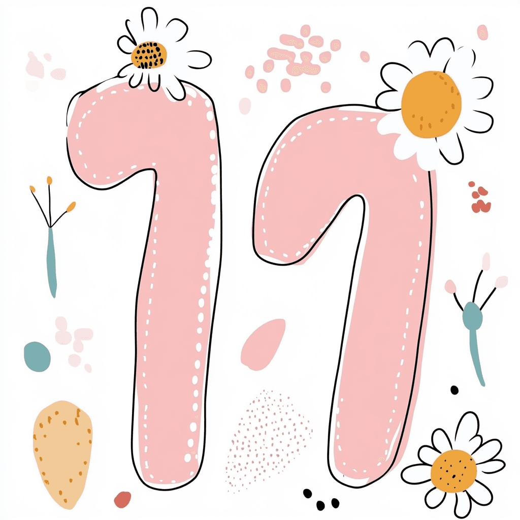 Number 057 original repeating artwork