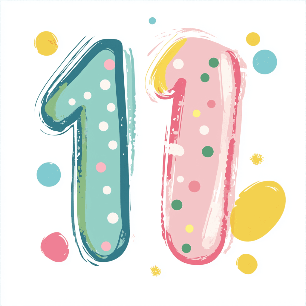 Number 041 original repeating artwork