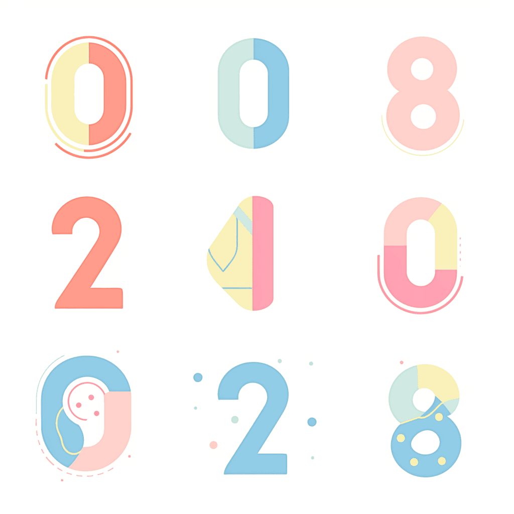 Number Groove original repeating artwork