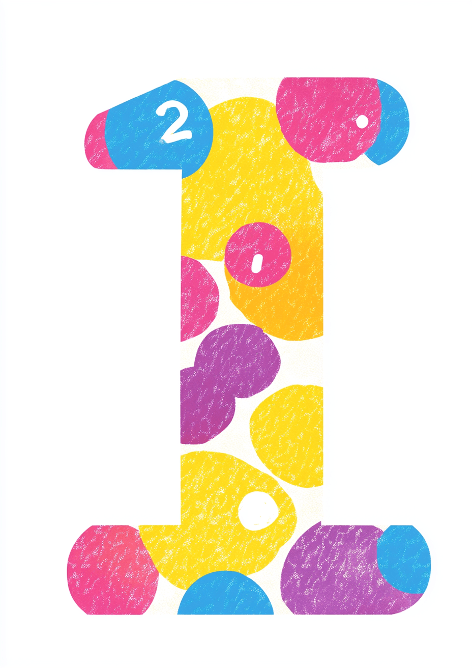 Number Snap original repeating artwork