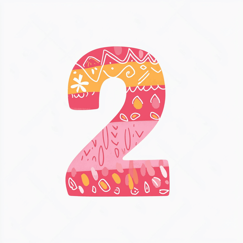 Number Evening original repeating artwork