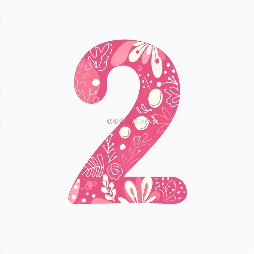 Number Series original repeating artwork