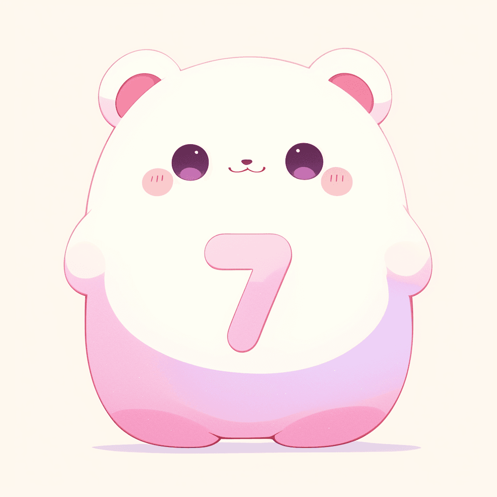 Cute Number Dash original repeating artwork