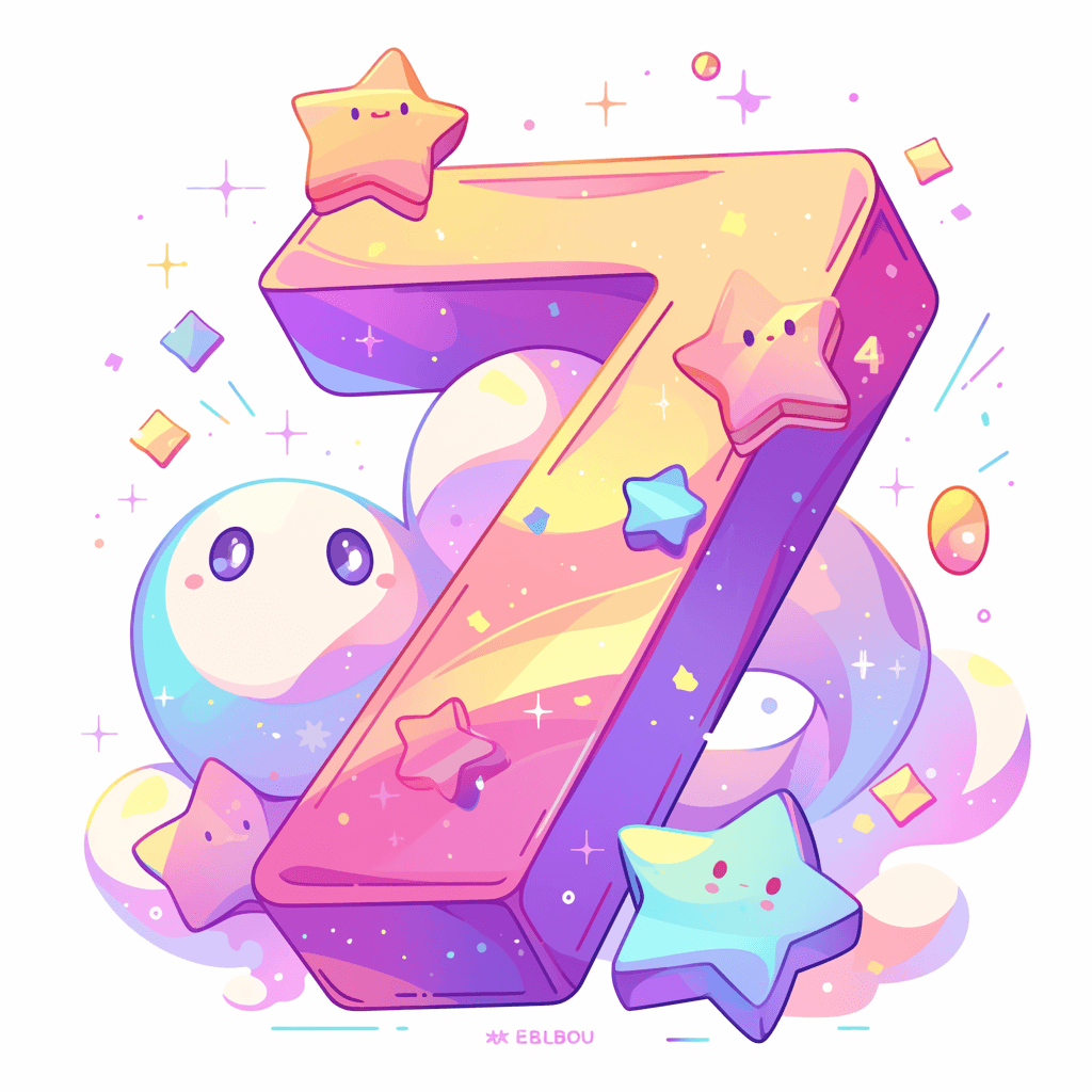 Cute Number 078 original repeating artwork