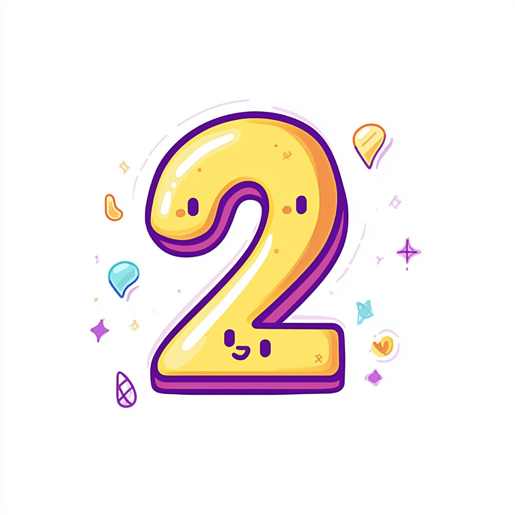 Cute Number Team original repeating artwork