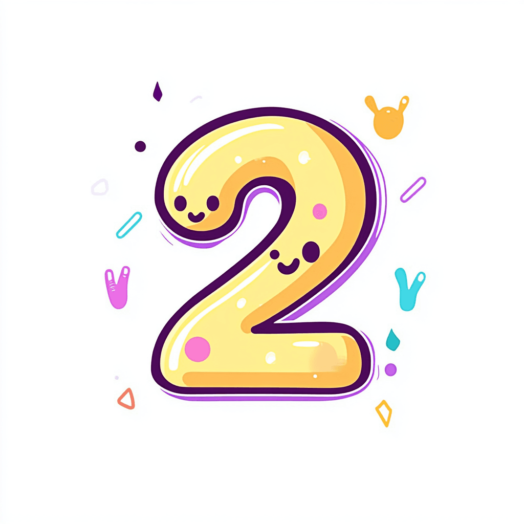 Cute Number Valley original repeating artwork