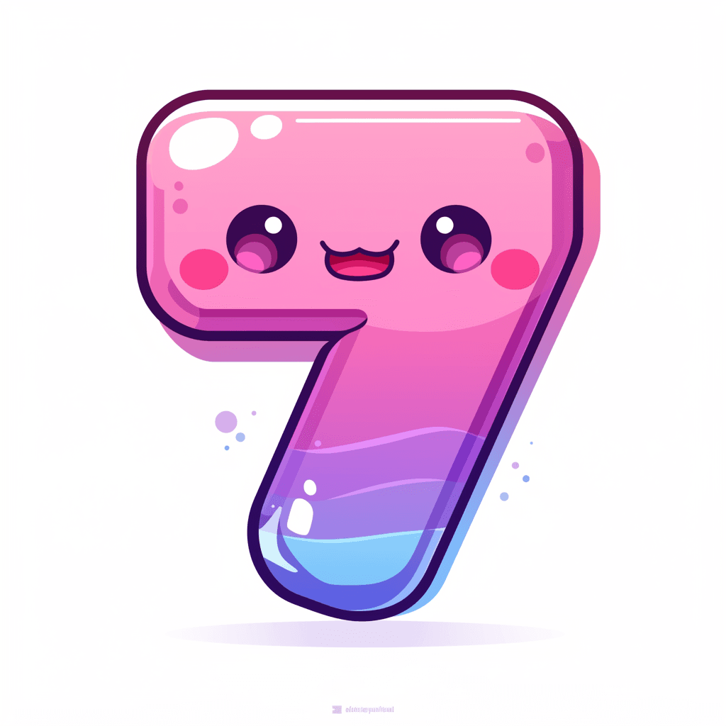 Cute Number Mark original repeating artwork