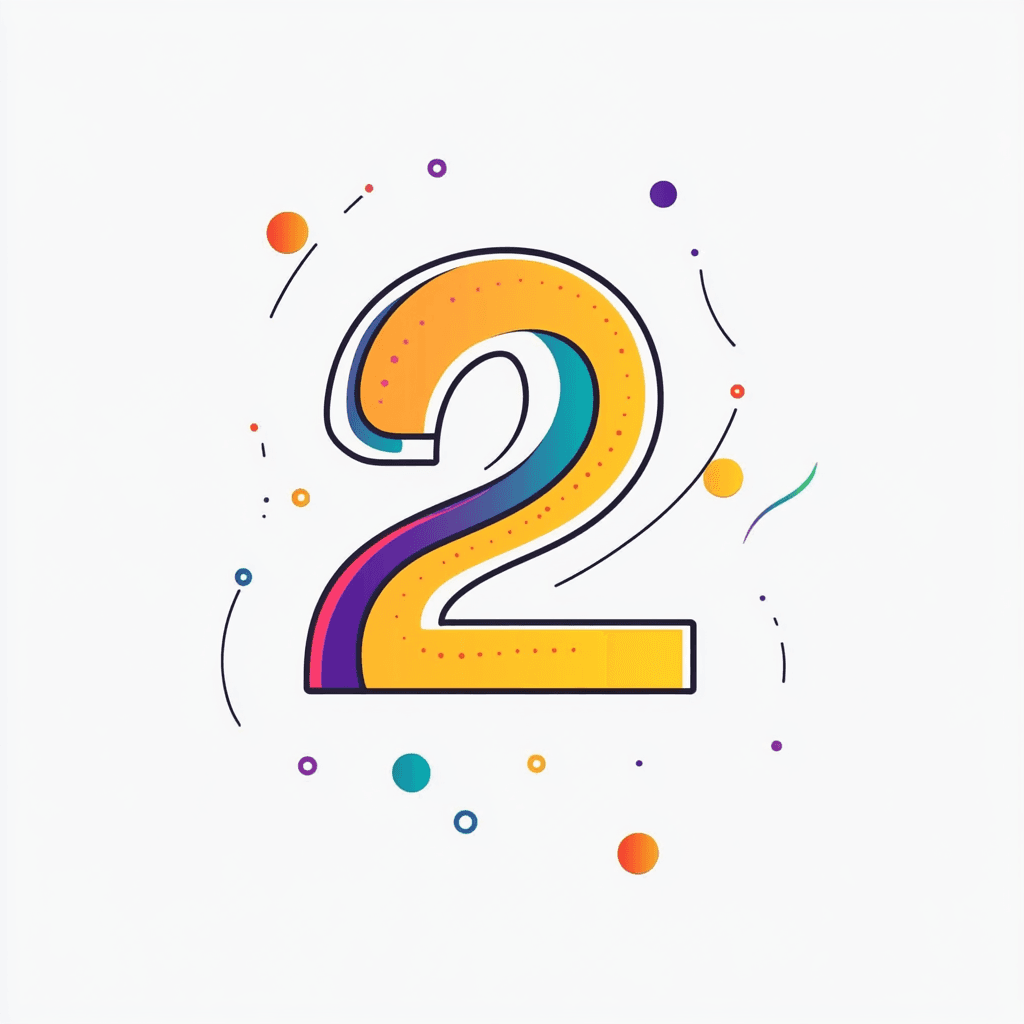 Cute Number Buzz original repeating artwork