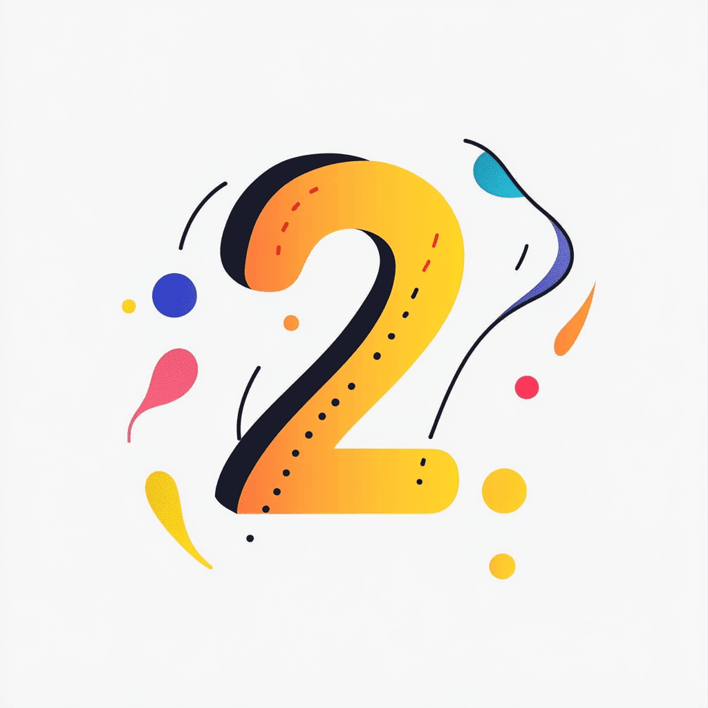 Cute Number Fair original repeating artwork
