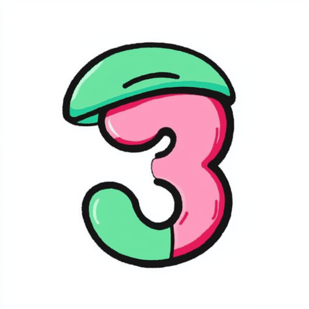 Cute Number 071 original repeating artwork