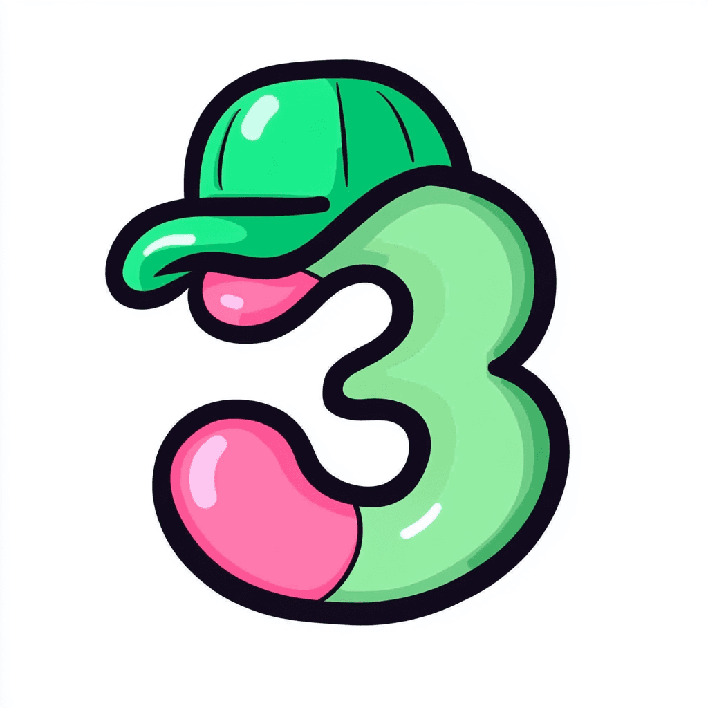 Cute Number Corner original repeating artwork