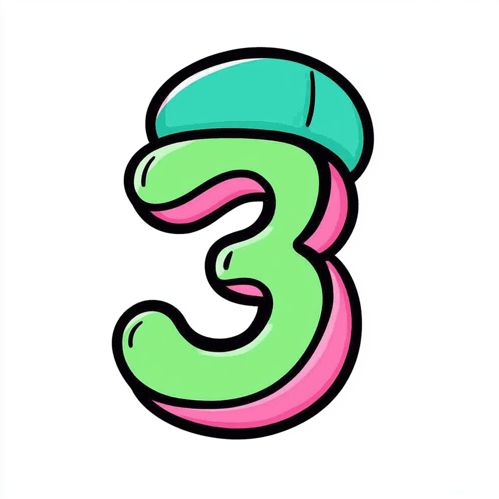Cute Number 028 original repeating artwork