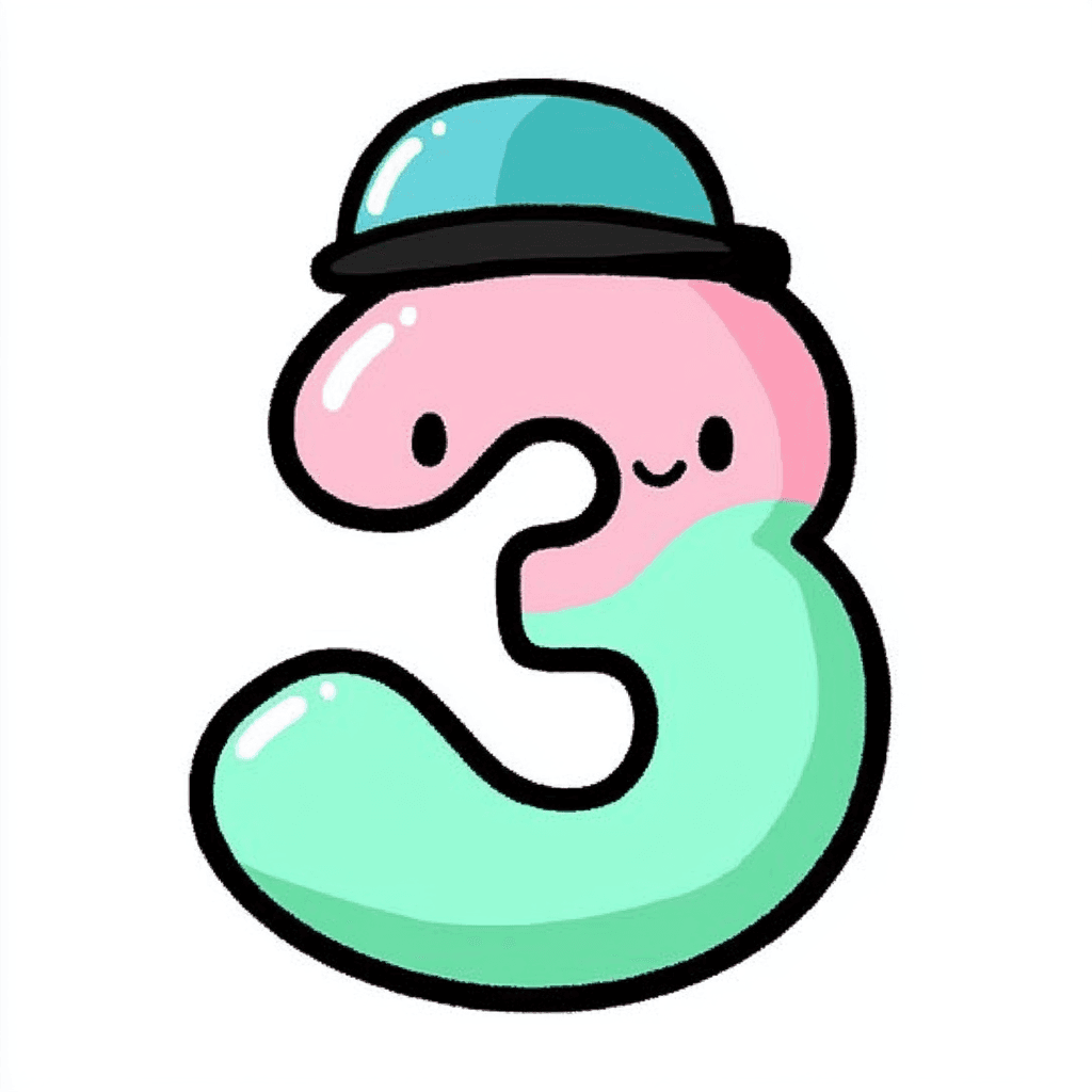 Cute Number 041 original repeating artwork