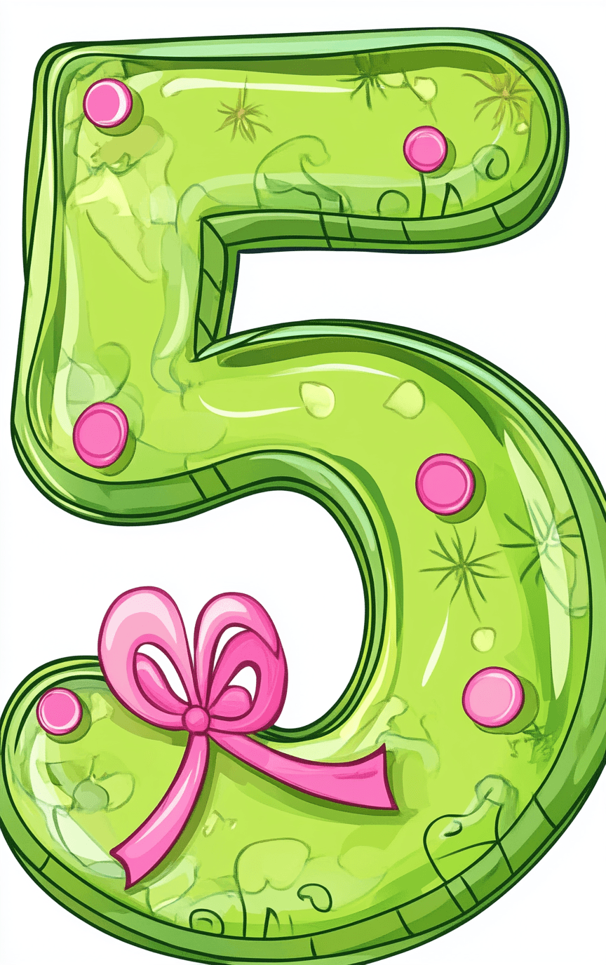 Cute Number Shade original repeating artwork