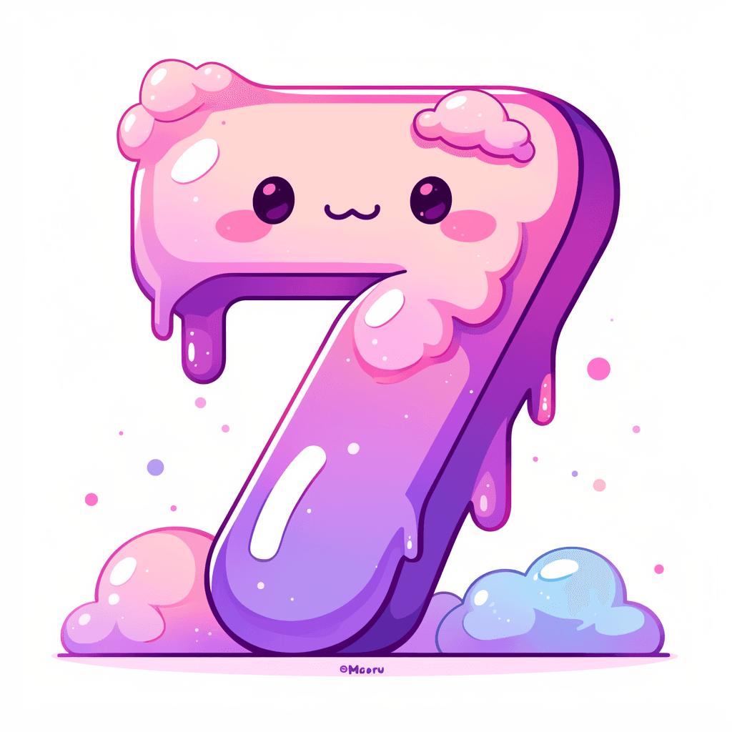 Cute Number 009 original repeating artwork