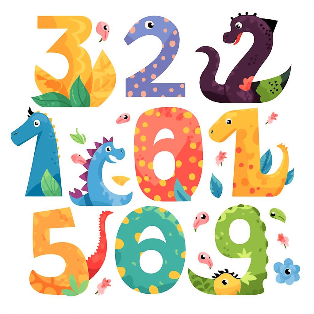 Animal Number Night original repeating artwork