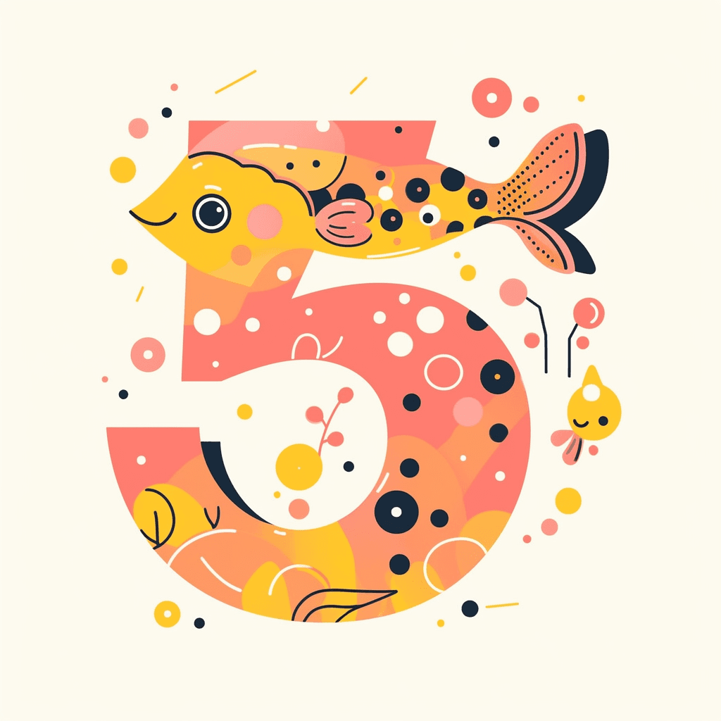 Animal Number Zip original repeating artwork