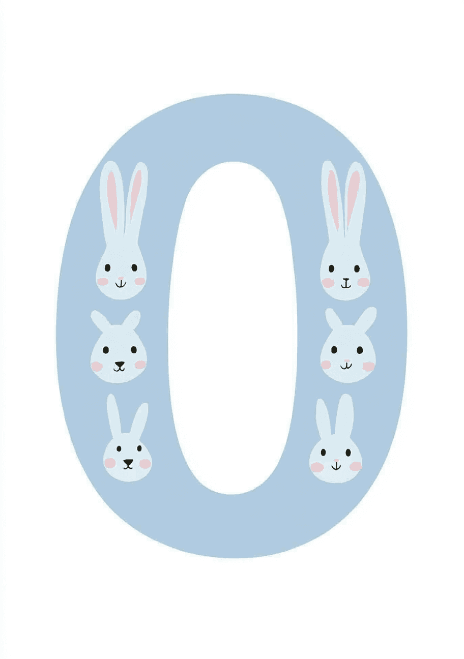 Animal Number 035 original repeating artwork
