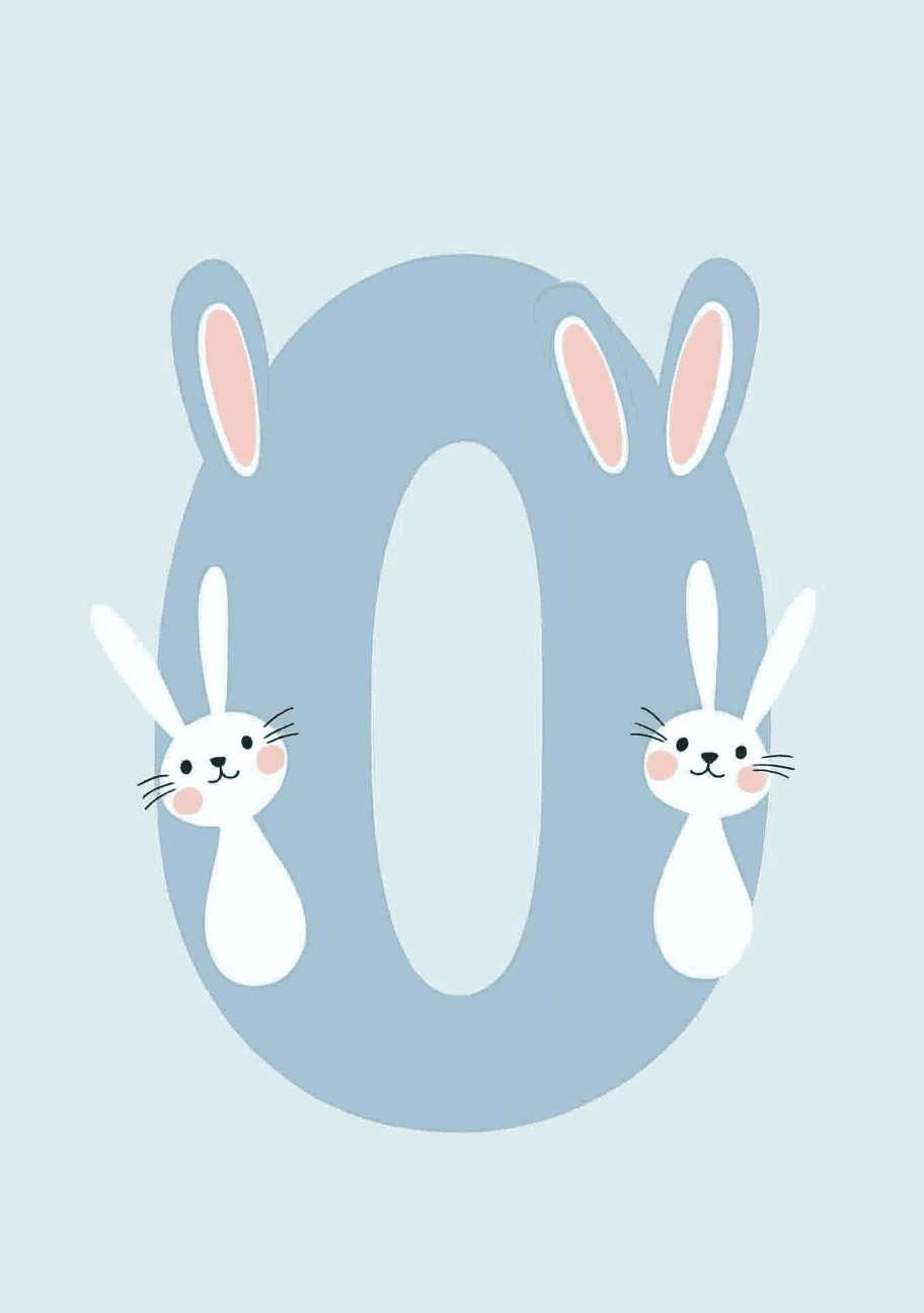 Animal Number 053 original repeating artwork
