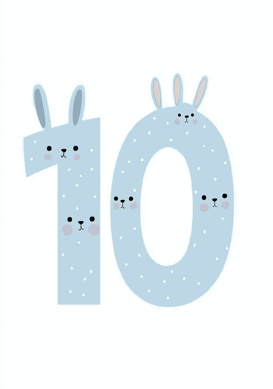 Animal Number Uptown original repeating artwork