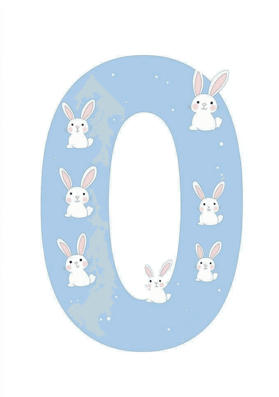 Animal Number 020 original repeating artwork