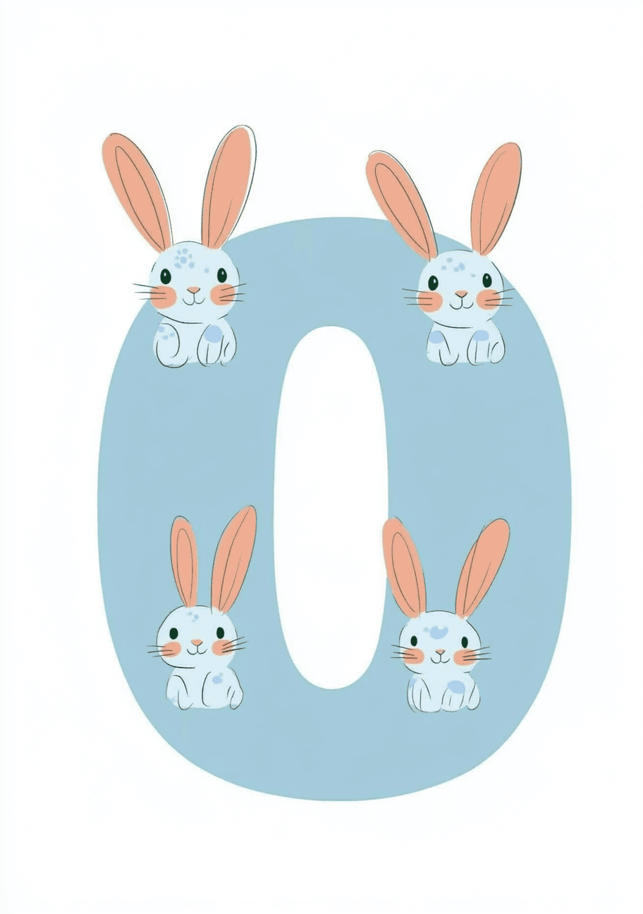 Animal Number Golden original repeating artwork