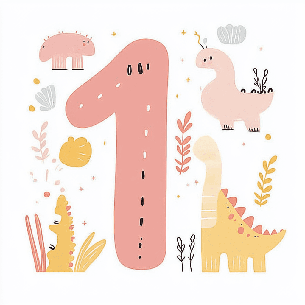 Animal Number Summit original repeating artwork