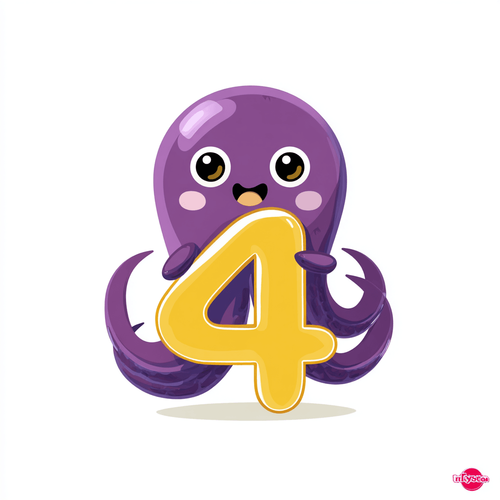 Animal Number Picnic original repeating artwork