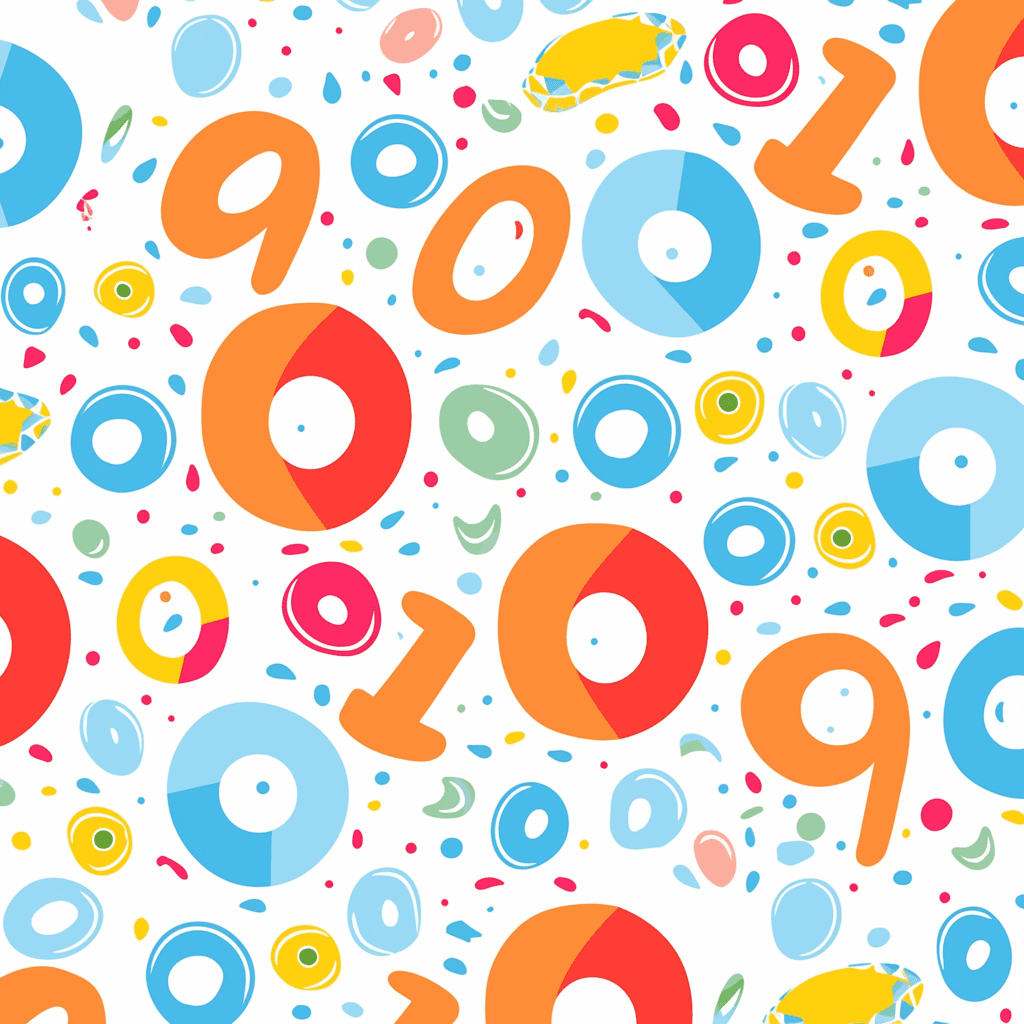 Animal Number 003 original repeating artwork