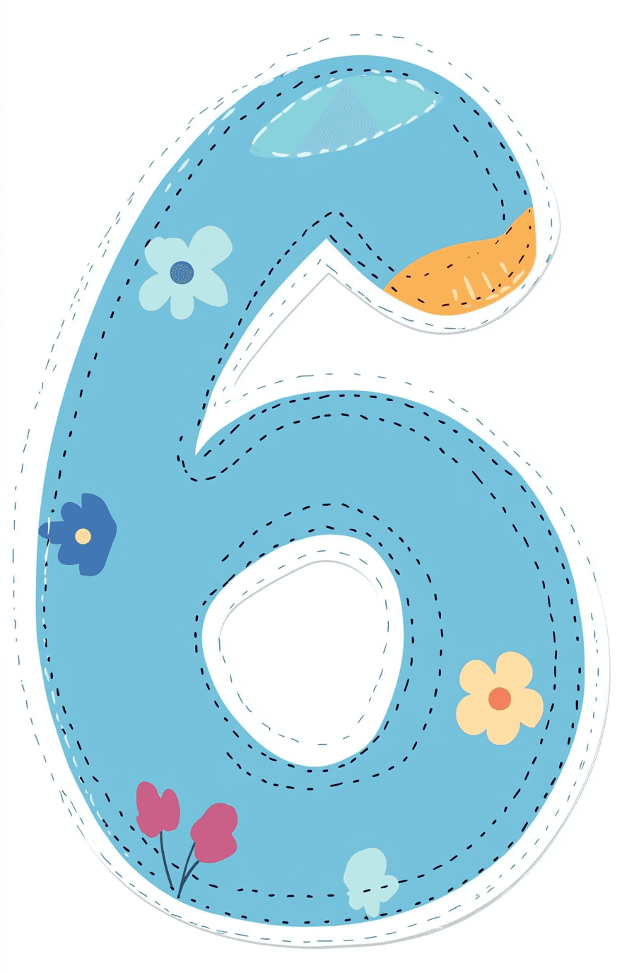 Number 064 original repeating artwork