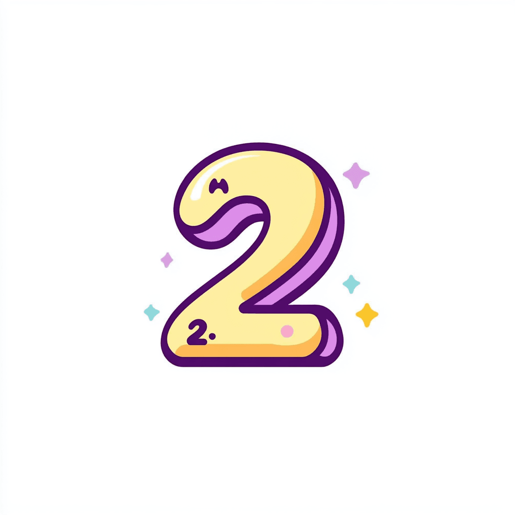 Cute Number Carnival original repeating artwork