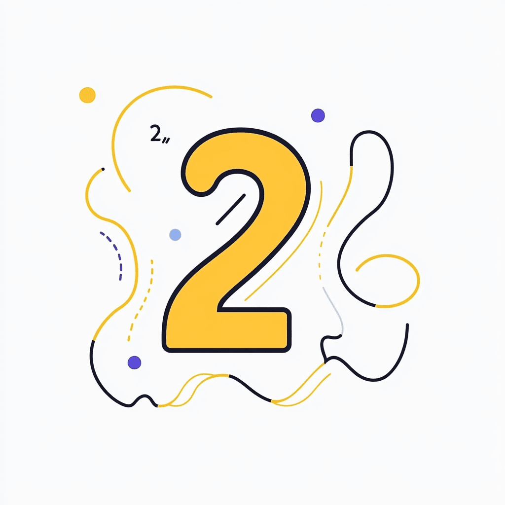 Cute Number Studio original repeating artwork